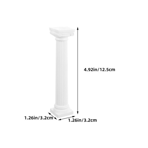 8 pz colonne 6" per torte, supporti stacking e decorazioni 1