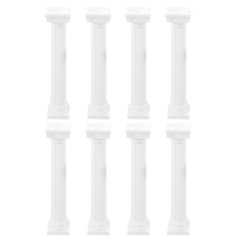 8 pz colonne 6" per torte, supporti stacking e decorazioni 2