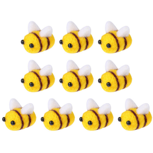 30 pezzi accessorio in lana a forma api per decorazioni 1