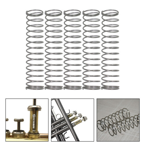 5 pezzi molle pulsanti tromba, in argento 1