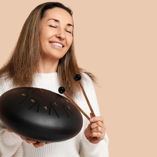 2 pezzi mazzuoli gomma con bacchette legno per e percussioni 2