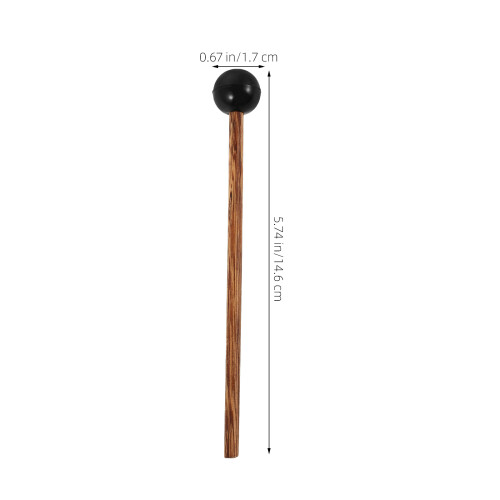 2 pezzi mazzuoli gomma con bacchette legno per e percussioni 1