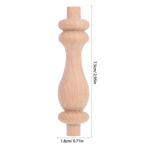 10 pezzi 7,5x1,8 cm non verniciata per decor 2