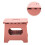 sgabello pieghevole portatile in rosa per bagno 9