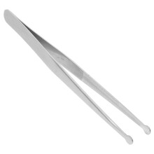 pinzette precisione acciaio inox antistatiche arrotondata