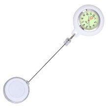 Badge Reel Zakhorloge Clip-On Lichtgevend Wit Studenten