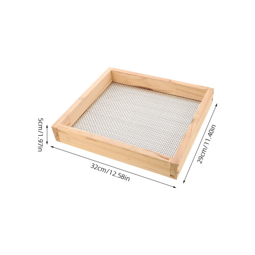 Tuinaardezeef 0,118 inch RVS met frame voor compost 1