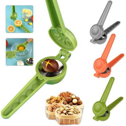 Chestnut Opener Nutcracker Clip Plier Portable Green Chestnut Cracker Tool 1pc 2