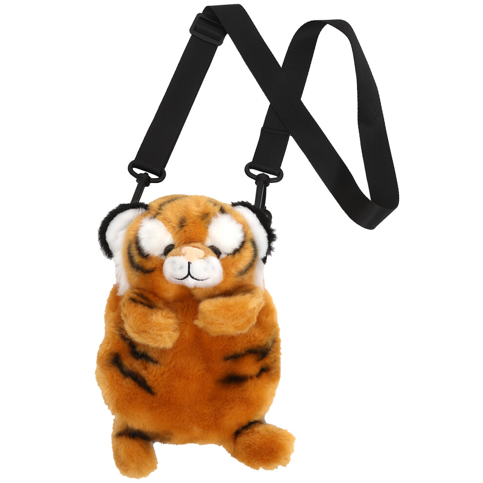 Pluchen Tijger Portemonnee, Cartoon Schoudertas, Crossbody, Geschenk-image