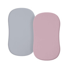 Baby Crib Fitted Sheet Two-Pack, Diaper Changing Mat, Infant Removable Crib Bedding Protective Sleeve
