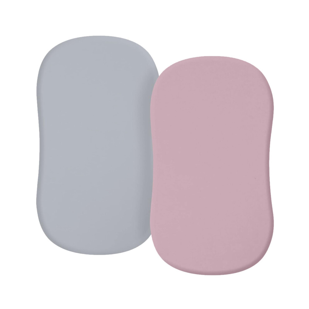 Baby Crib Fitted Sheet Two-Pack, Diaper Changing Mat, Infant Removable Crib Bedding Protective Sleeve