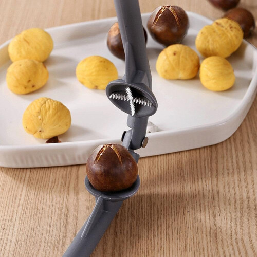 Plastic 2In1 Chestnut Clip Machine Nutcracker Opener Walnut Sheller Model W5D4 Cutter Shelling Tool 1-Piece 1