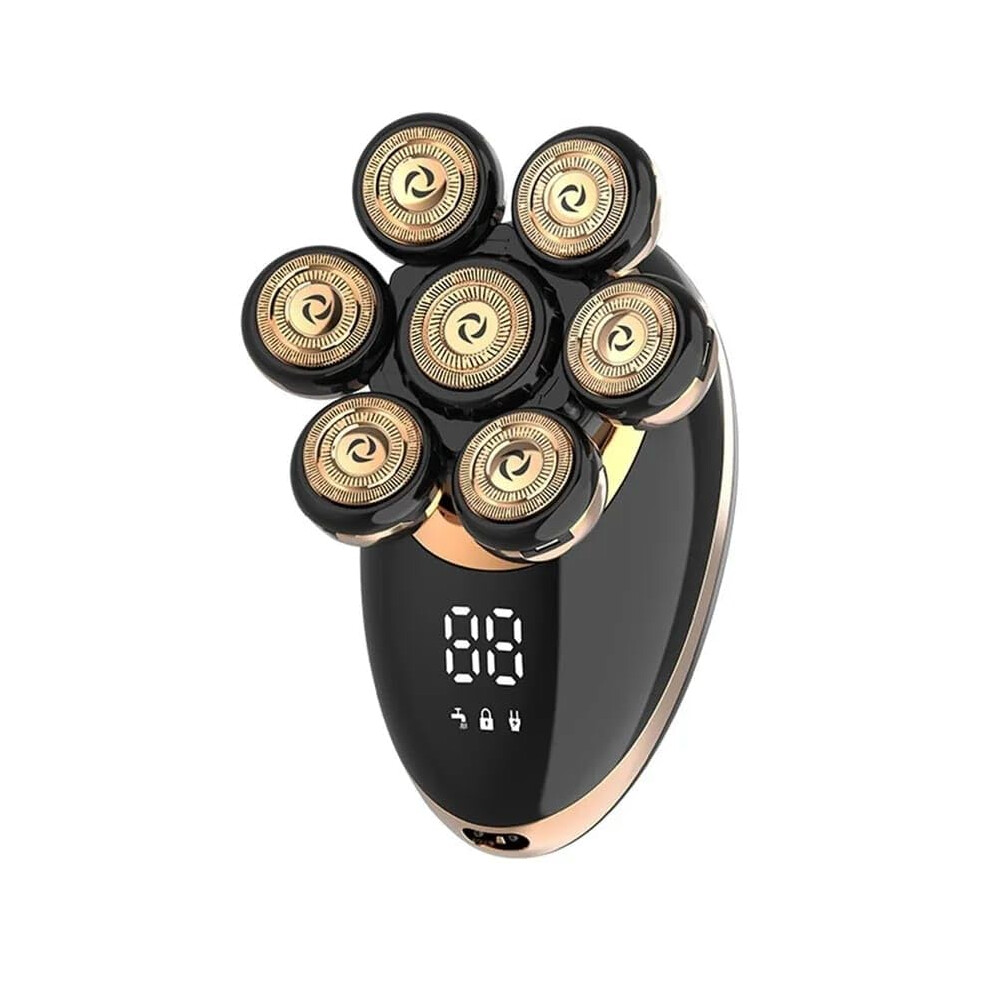 5 In 1 Men 7D Floating Men Electric Shaver Wet Dry Beard Trimmer Rechargeable Shaving Machine LCD Display