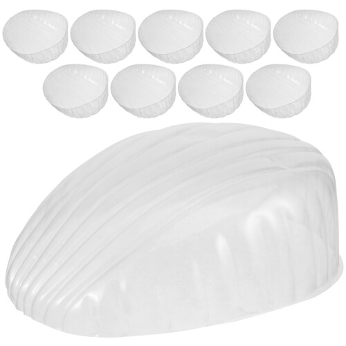 10 baseballcaps innensupport kunststoff transparent l