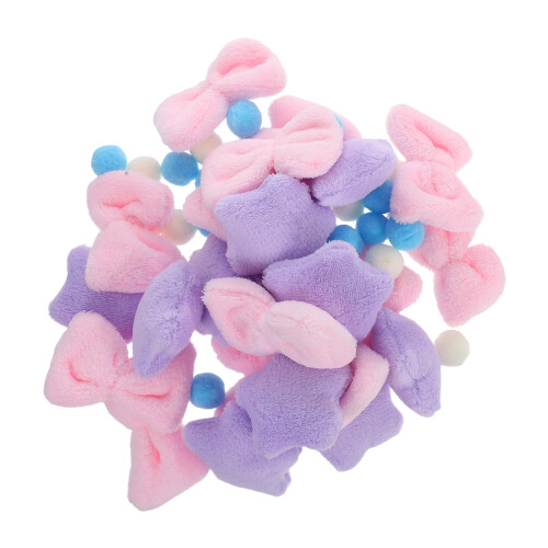 1 set plüsch türvorhang mit schleifen für mädchenzimmer