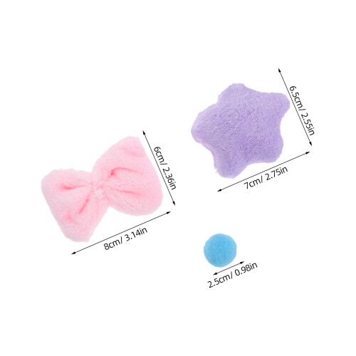 1 set plüsch türvorhang mit schleifen für mädchenzimmer 2