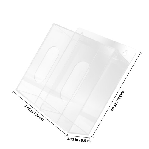 acryl wandspender für masken mit fächern 1