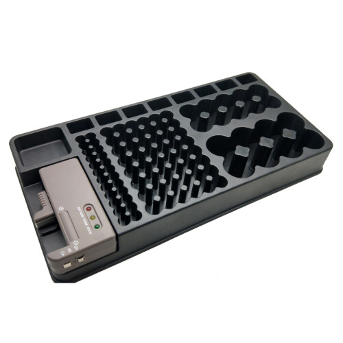 Batterietester Für 98 Aa Aaa 9 V Batterie, Schwarz
