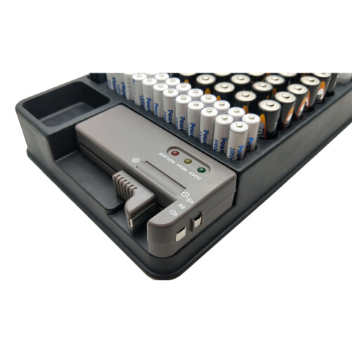 Batterietester Für 98 Aa Aaa 9 V Batterie, Schwarz 1