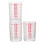 3 gläser transparent gestuft, glasmessbecher milch 2