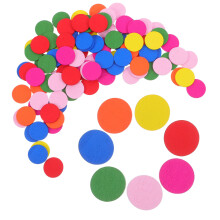 100 discos madera redondos mixtos educativos matemáticas niños
