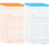 lot de cartes de pointage bilingues double face horaires 2