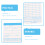 lot de cartes de pointage bilingues double face horaires 8