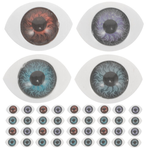 100 pezzi occhio simulato finto decorativo