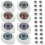 100 pezzi occhio simulato finto decorativo 8