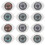 100 pezzi occhio simulato finto decorativo 6