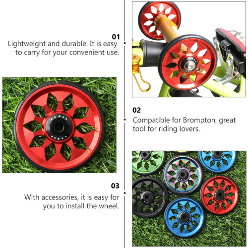 set ruote per bici pieghevole easy wheel 2
