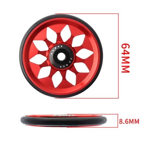 set ruote per bici pieghevole easy wheel 1