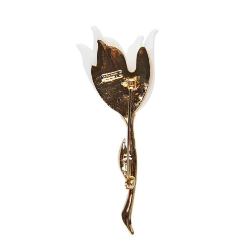 tulpenbroche kleding - mode, kraag, bruiloft corsage - 1
