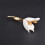 tulpenbroche kleding - mode, kraag, bruiloft corsage - 1 5