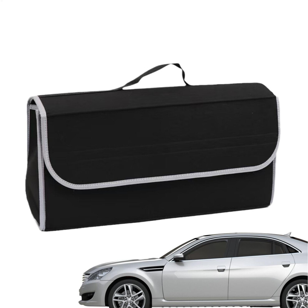 Car Trunk Bag Felt Equipment Bag Large Capacity Utility Vehicle Organizer For Automotive Accessories Tools Black 9393856371730