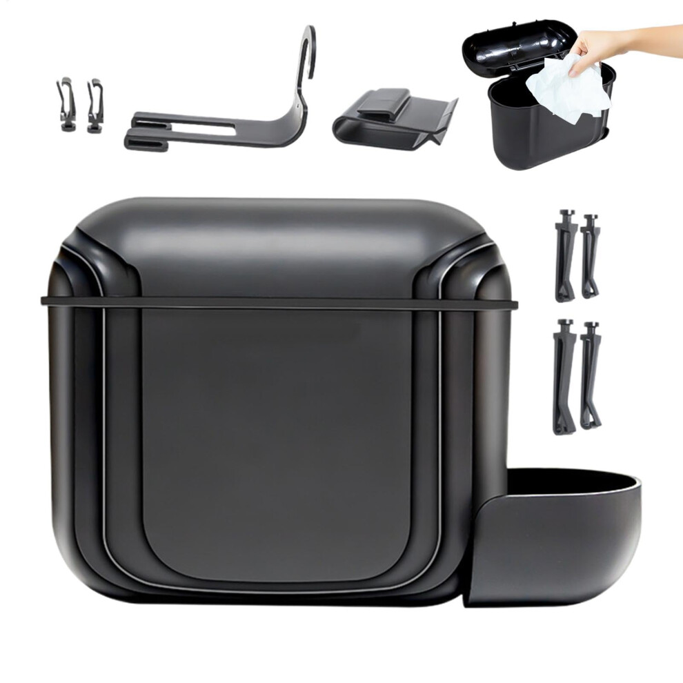 Garbage Can For Car Leakproof Trash Bin With Lid Waterproof Auto Dustbin Car Interior Organizer Kitchen And Bedroom 9016109439307