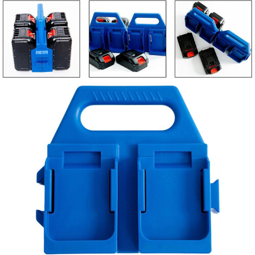 Battery Storage Bracket 4 Compartments Sturdy Multipurpose Battery Storage Shelf Tool Organizer For Household Workbench 1