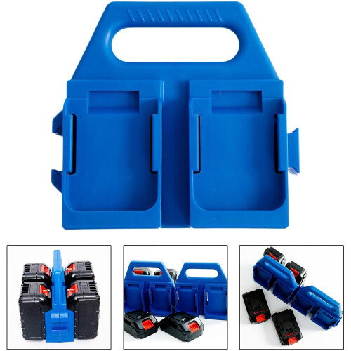 Battery Storage Bracket 4 Compartments Sturdy Multipurpose Battery Storage Shelf Tool Organizer For Household Workbench 2
