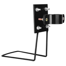 Front Bike Rack Ebike Basket, Thickened Adjustable, Black L-Shaped Rack With Iron Support Bracket, For Women And Men