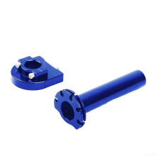 Reliable Aluminum Throttle Handle Blue Universal Fit for 7/8 Inch Motorcycle Handlebars Durable Aluminum Alloy