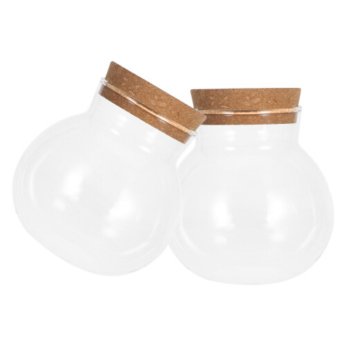 2 -terrarien 480 ml mit korkverschluss für