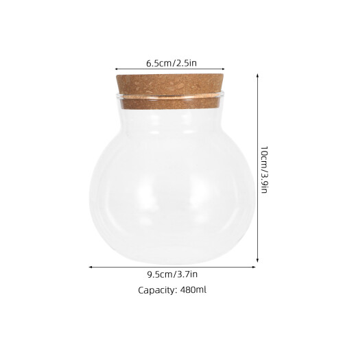 2 -terrarien 480 ml mit korkverschluss für 1