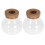 2 -terrarien 480 ml mit korkverschluss für 10