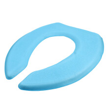 wasserdichtes u-förmiges WC-Sitzkissen selbstklebend gepolstert blau