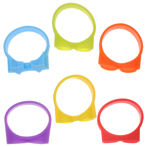 6 Stuks Silicone Wijn Glasmeterkens Etiketten 2