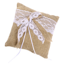 Sackleinen Ehering Kissen Kissen 20 X 20cm ( )