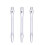 3 4,5 mm aluminium dartschachten met schroefdraad ( ) 8
