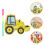 1 set graafmachine piñata, bouwpiñata, vrachtwagen, feestartikelen 5