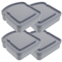 4 Sandwich-Boxen, Lunchboxen, -Aufbewahrungsbox mit Deckel