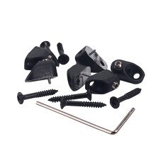 6st Gitarrenparts Kopflose Sicherungsmutter Black
